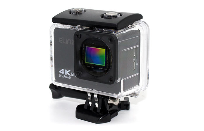 Elinz 4k 60fps Uhd Sports Action Camera Eis 170° Waterproof Wifi Remote