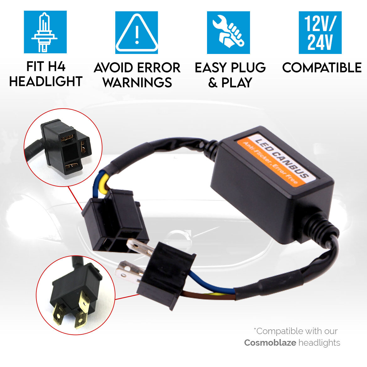 Buy LED Conversion Kit Decoders Includes Two LED Cancelers – HID