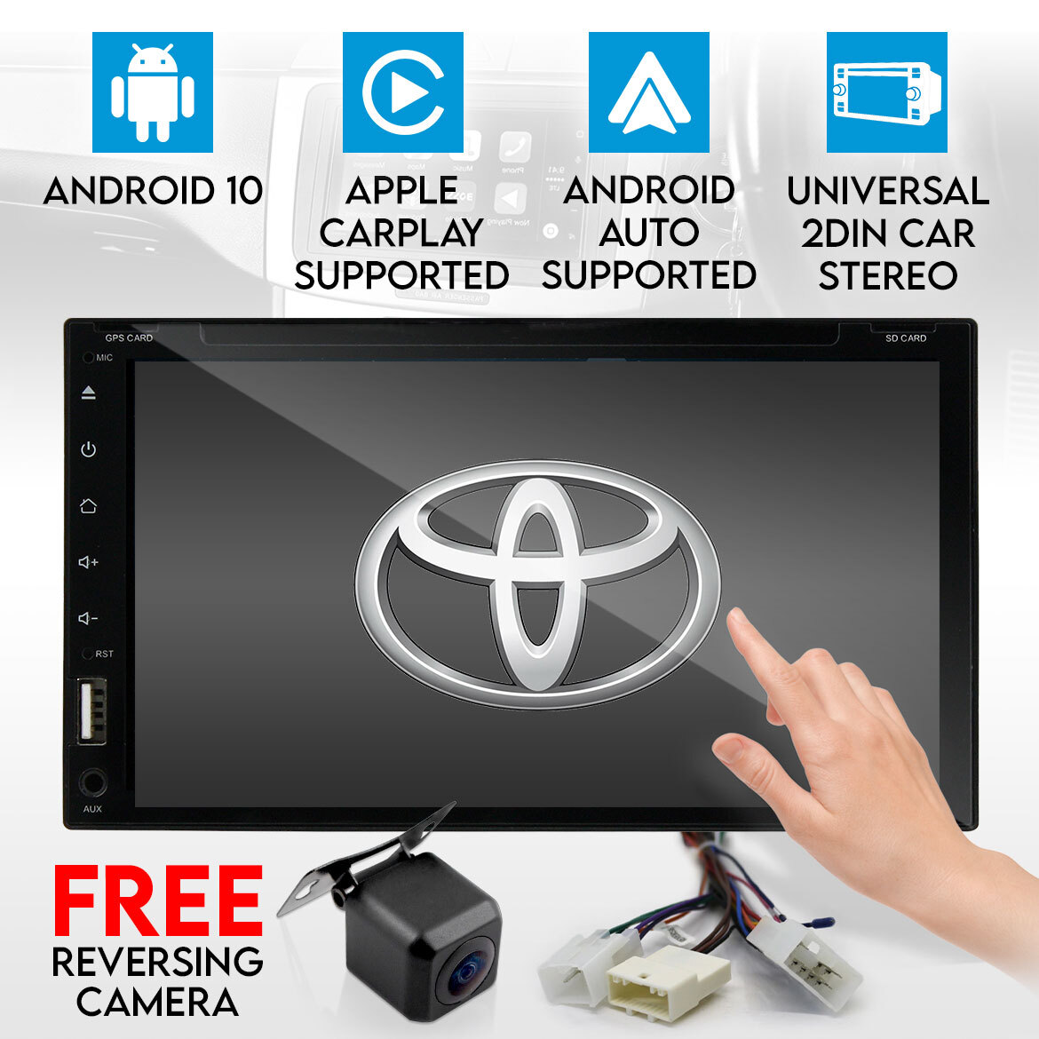 Elinz Toyota Double Din Octa Core Android 7