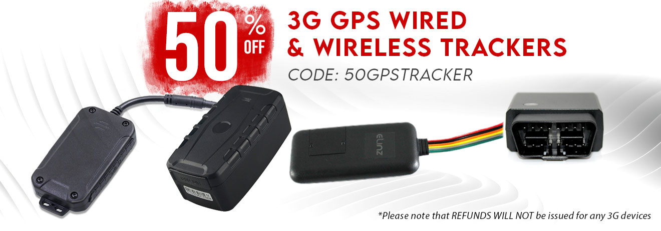 50% OFF Elinz 3G GPS Trackers