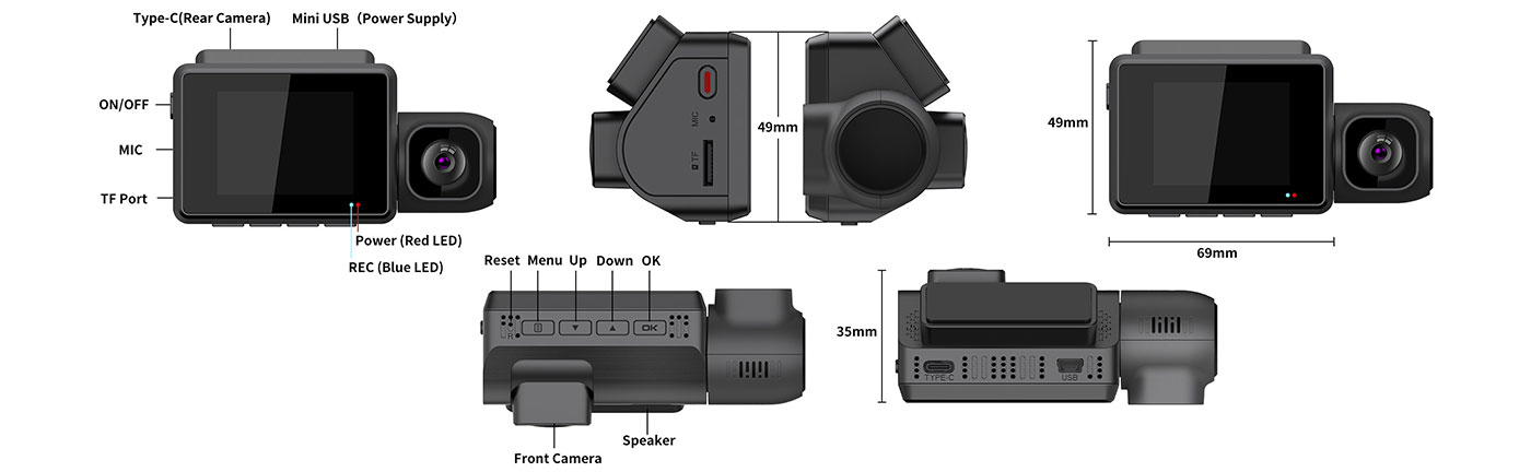 Blind Spot Detection System Dimensions & Wiring Diagram