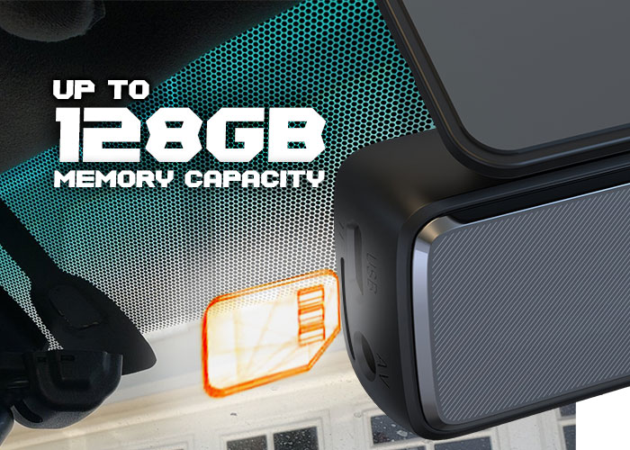 Dash Cam Supports Up-To 128GB