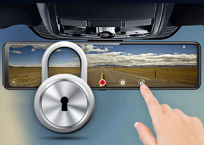 Car Camera Video Lock Button