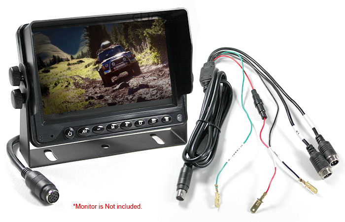 reverse camera monitor power cord