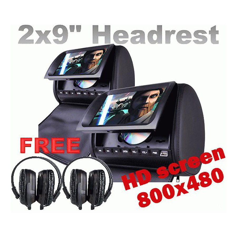 car dvd player headrest type