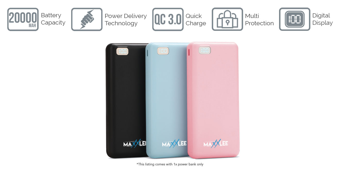 maxxlee powerbank 20k mAh blog banner