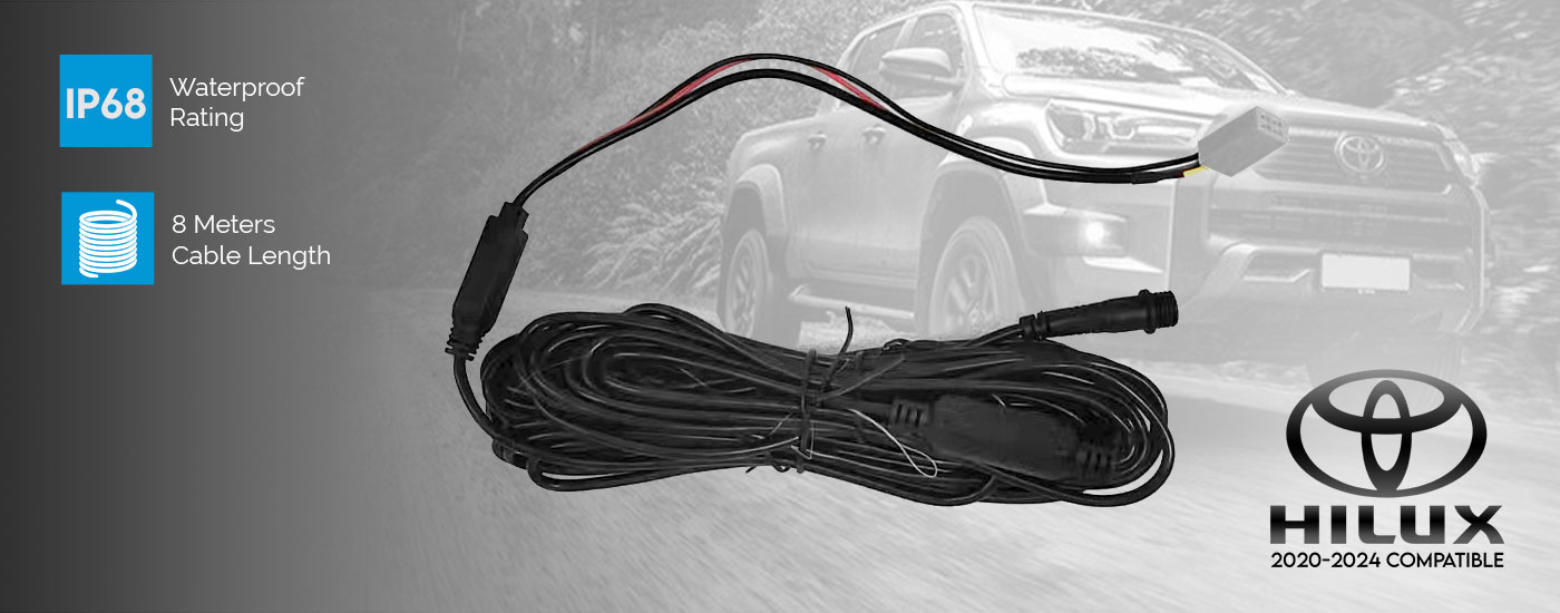 8m Power Cable for Elinz Toyota Hilux 2020-2024 Elinz Reverse Camera