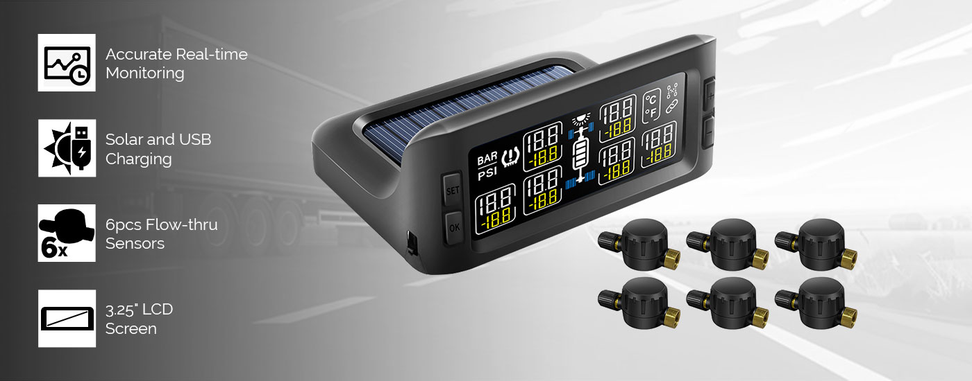 Solar Powered Tyre Pressure Monitoring System