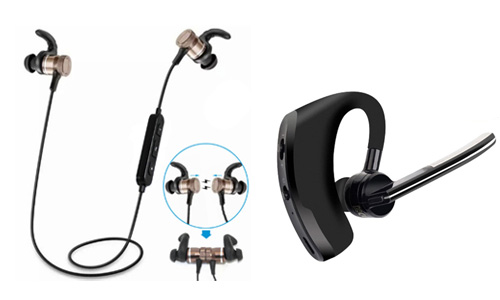 Wireless Bluetooth And Magnetic Bluetooth Headsets 