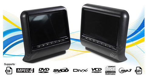 active headrest DVD player