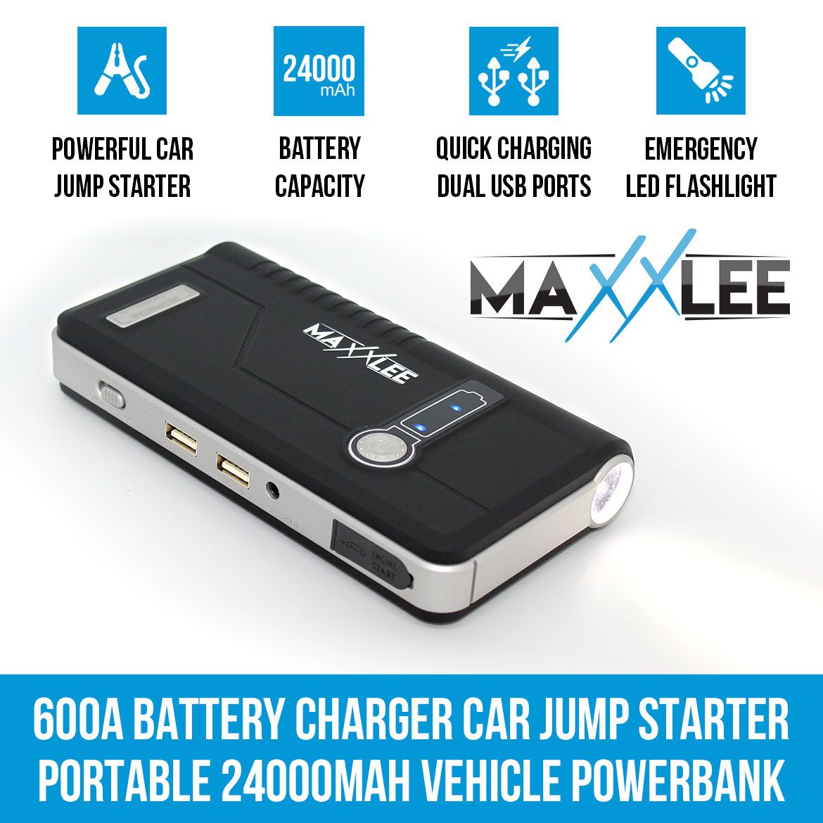 car battery charger jump starter