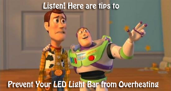 Led light bar prevent overheating