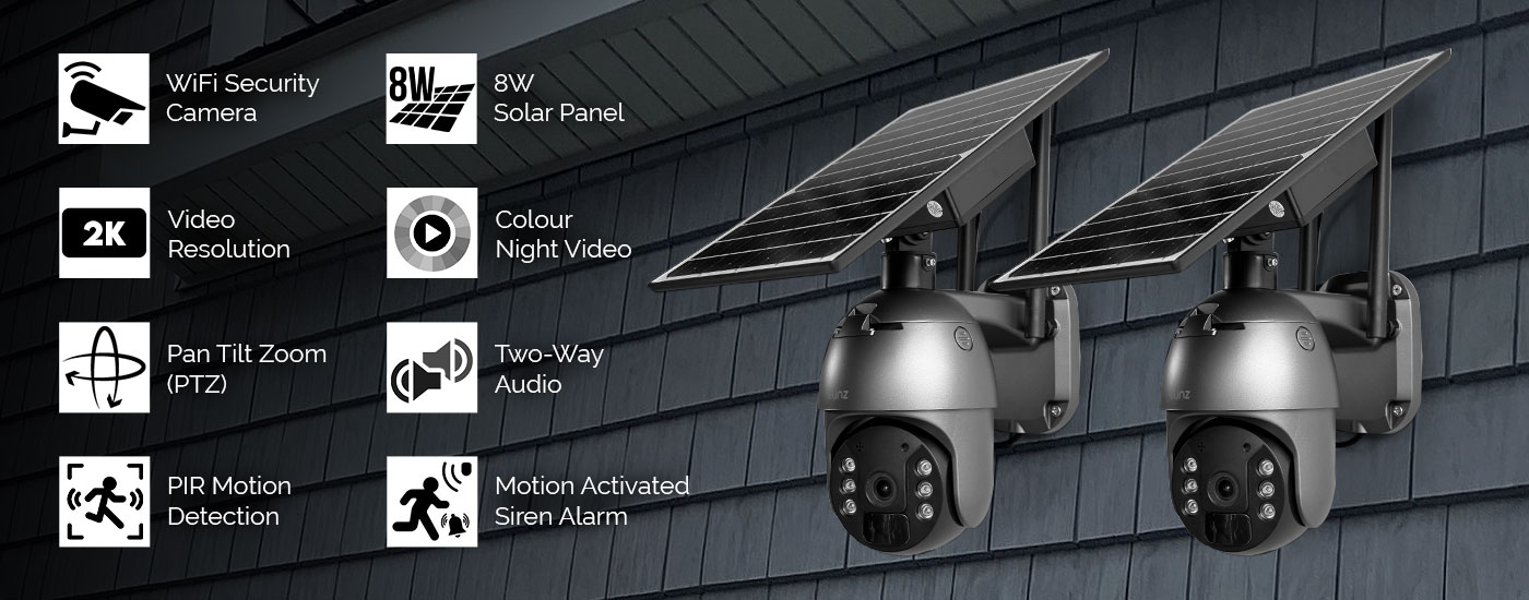 2K PTZ Solar CCTV Camera