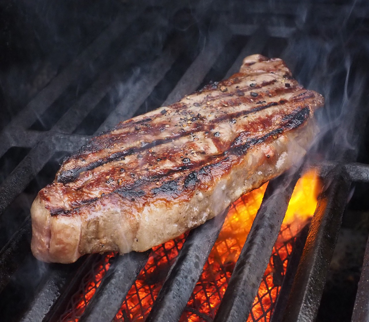 grilling steak