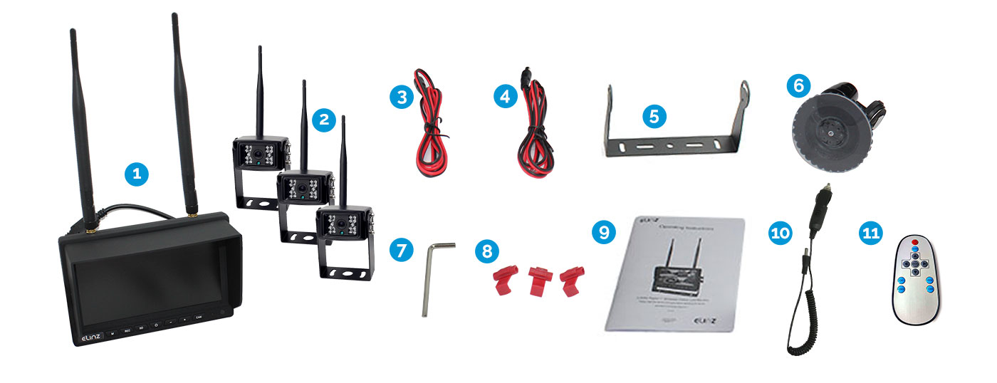 What's Included Reversing Camera Kit System