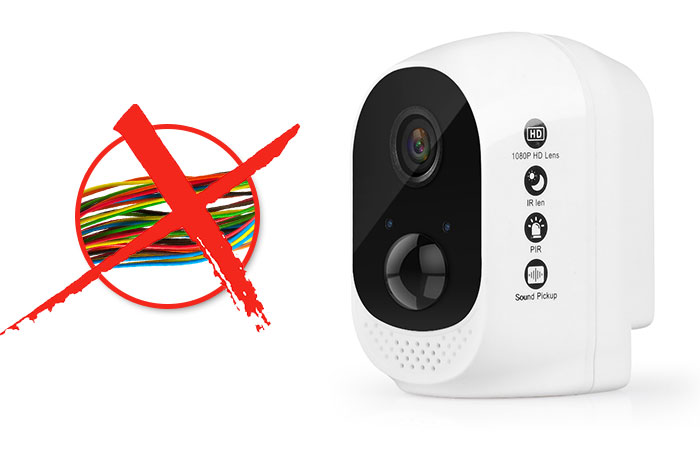 Wire-Free  Rechargeable Battery WiFi Wire-free Security IP Camera