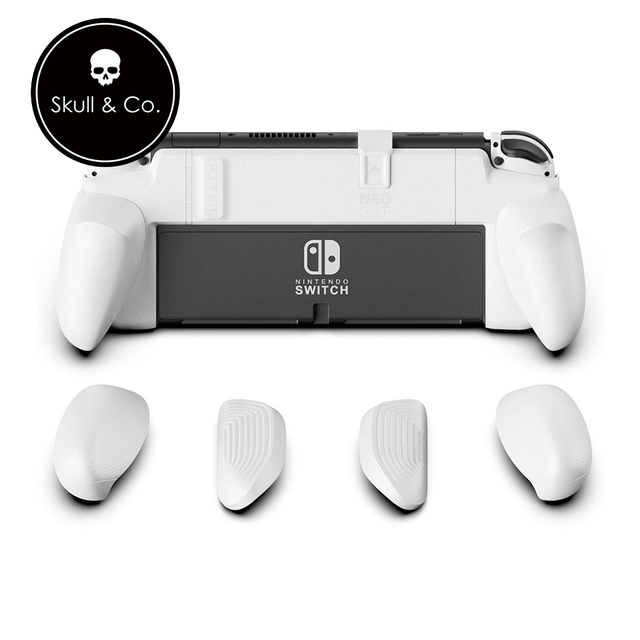 Skull & Co. Ergonomic Grip for Switch OLED and Regular Model - White