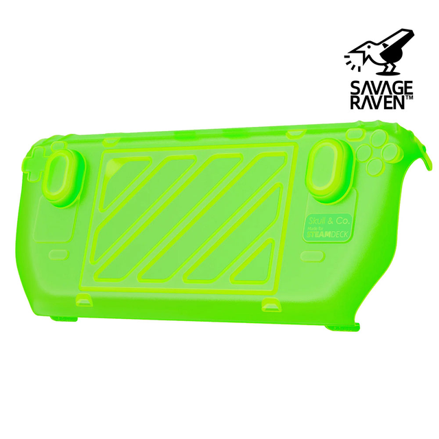 Skull & Co. Front Cover for Steam Deck GripCase - Neon Green