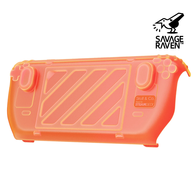 Skull & Co. Front Cover for Steam Deck GripCase - Neon Orange