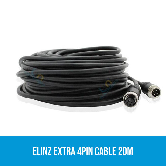 Elinz 20M 4PIN CABLE with Audio  Transmission