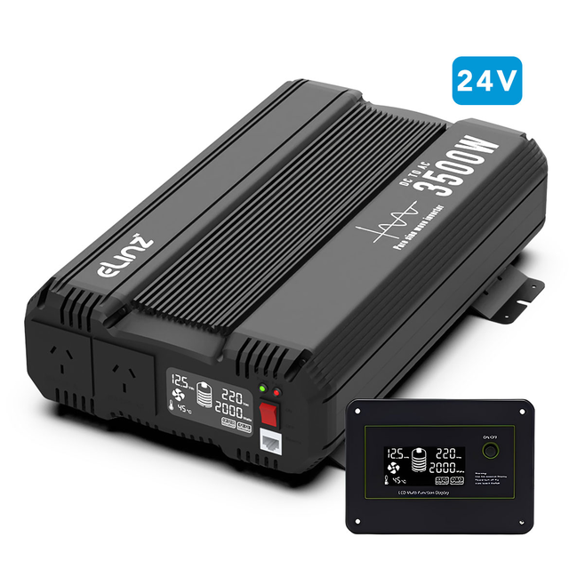 Elinz Pure Sine Wave Inverter 3500W 24V with Remote Control