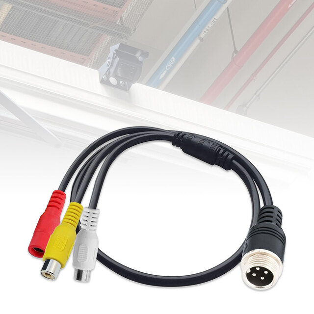 4PIN Camera to RCA Female Converter Adaptor Cable for Reverse Camera