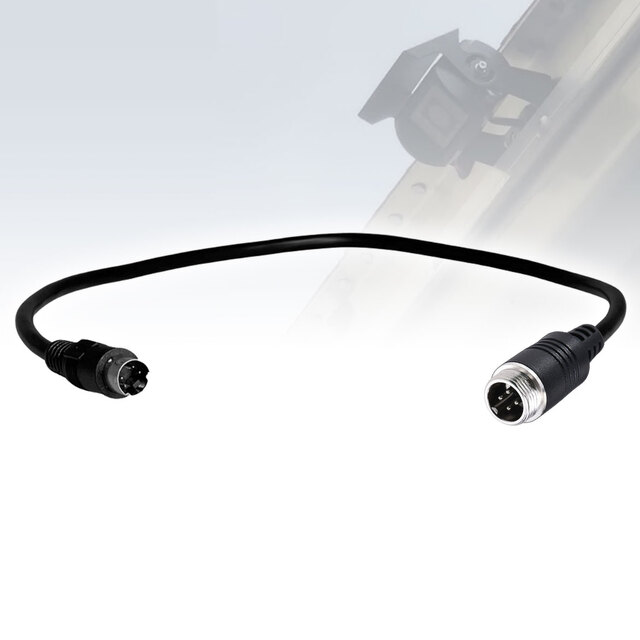 S-Video Male 4-Pin Mini DIN to Universal 4PIN Male Converter Adaptor Cable for Reverse Camera