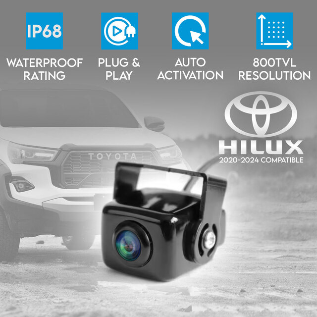 Toyota Hilux 2020-2024 Elinz Reverse Camera T537 Only Requires T-Harness and Power Cable